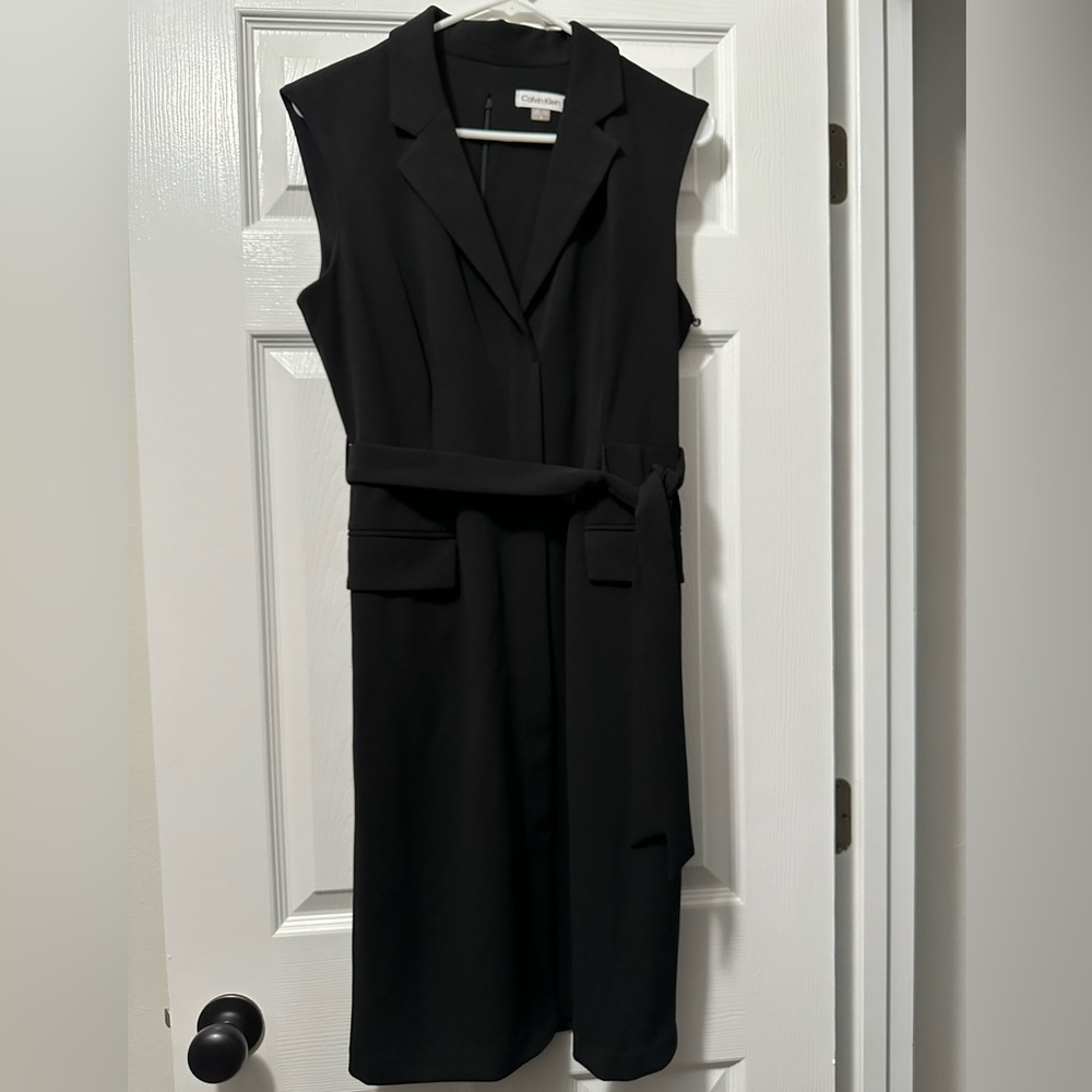 Brand New Calvin Klein black knee lengh dress